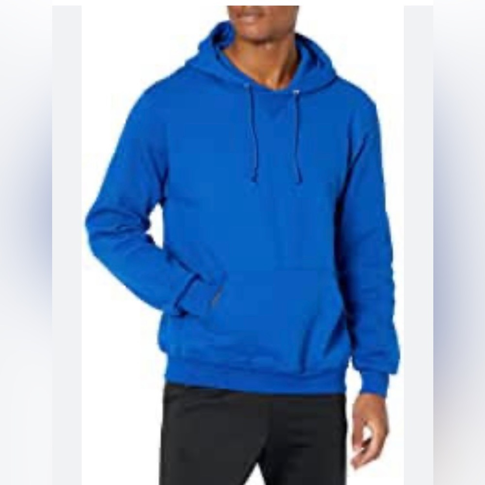 Champion Men’s Blue Hoodie  Sweatshirt Drawstring Size L